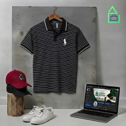 Classic Striped Polo Outfit